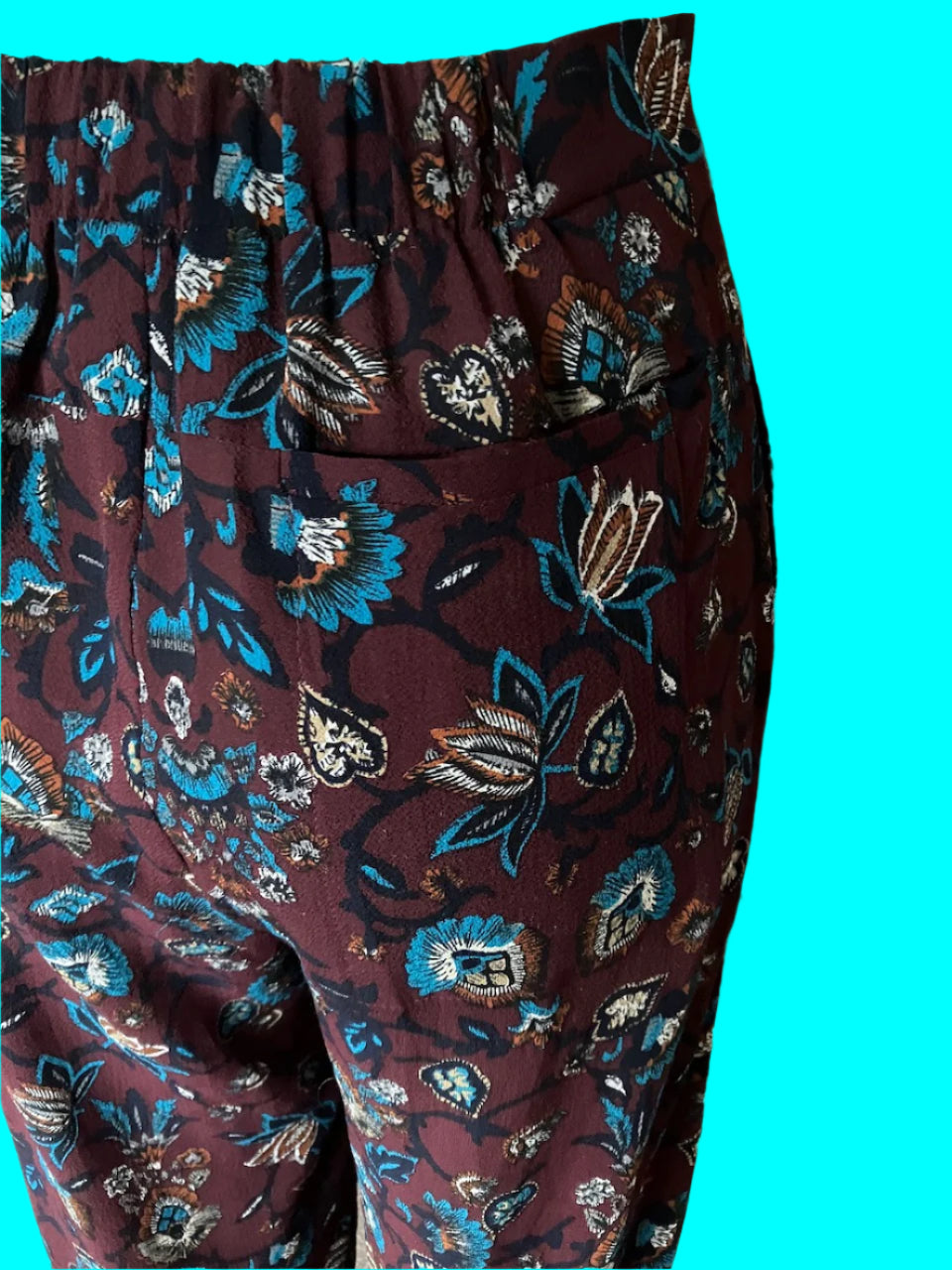 Caroline Sills - NZ Designer - Casual Printed Pants - Size: M