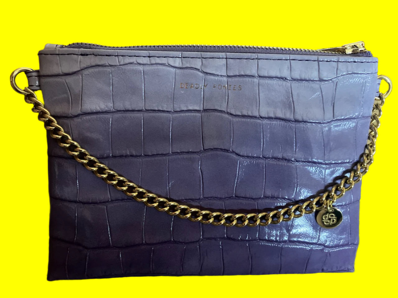 Deadly Ponies - Designer Bag - Mr Minimese - Croc Amethyst - RRP$479.00