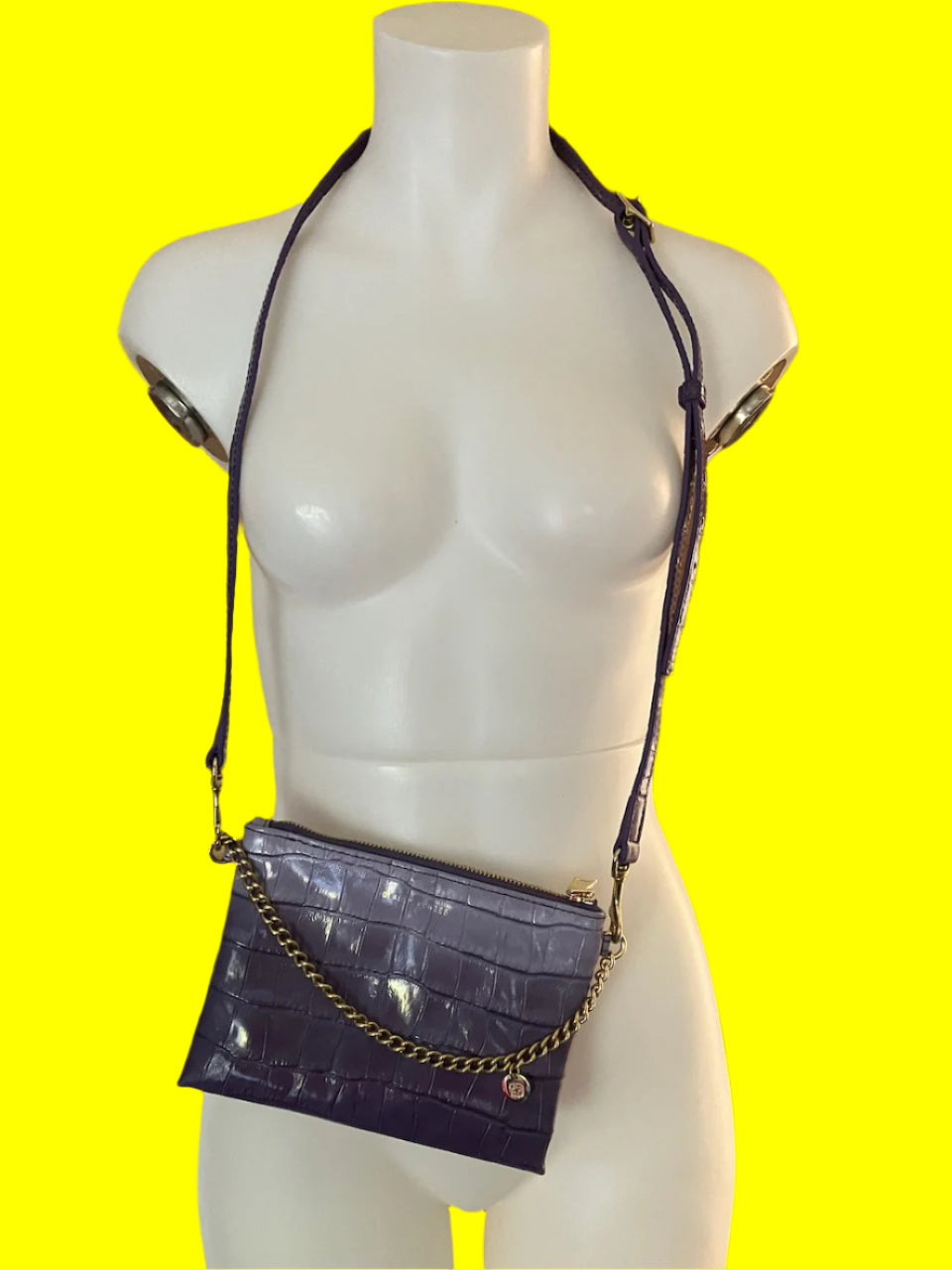Deadly Ponies - Designer Bag - Mr Minimese - Croc Amethyst - RRP$479.00