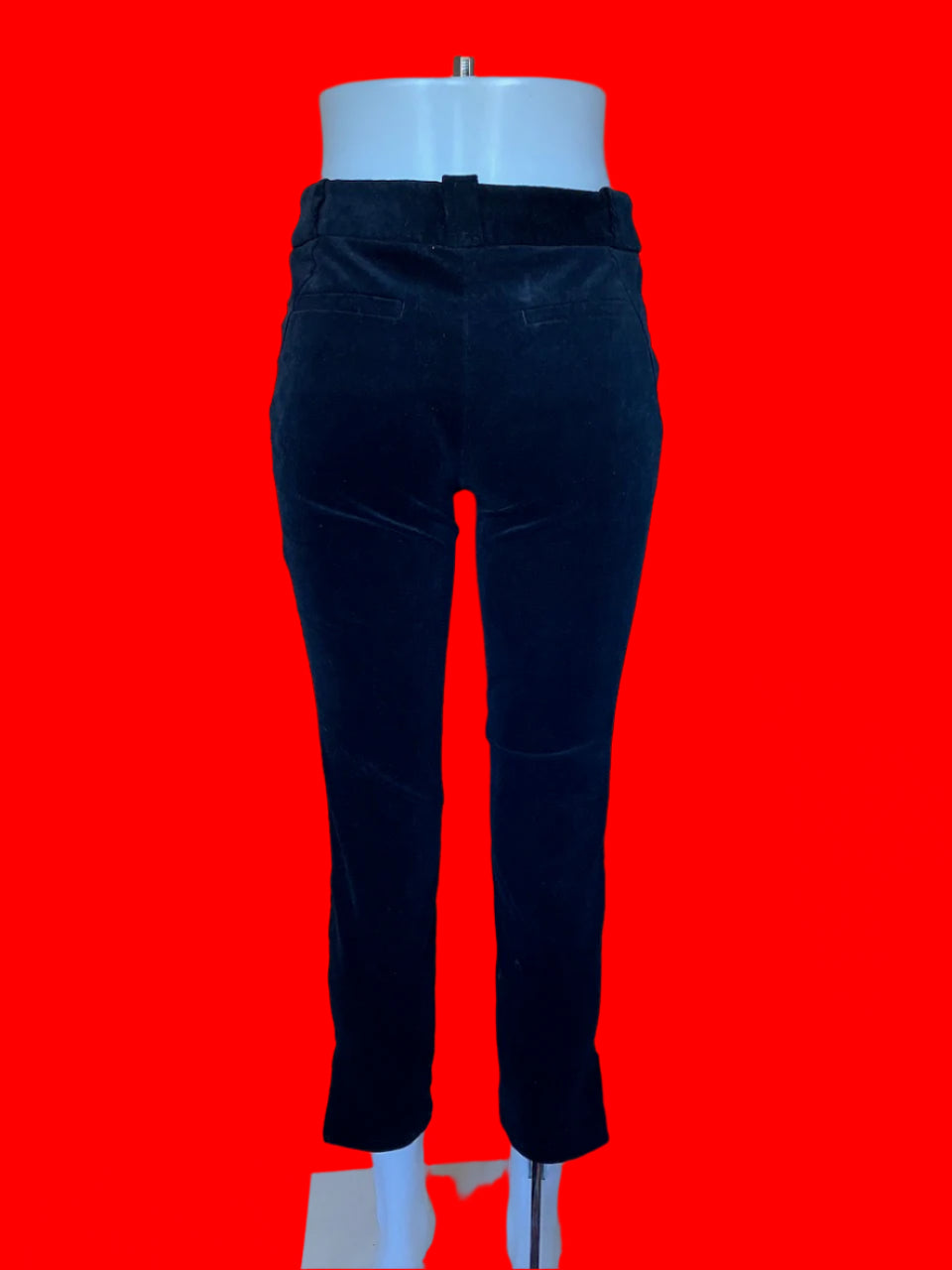 Cue - Navy Blue European Made Velvet Pants - Size: 8