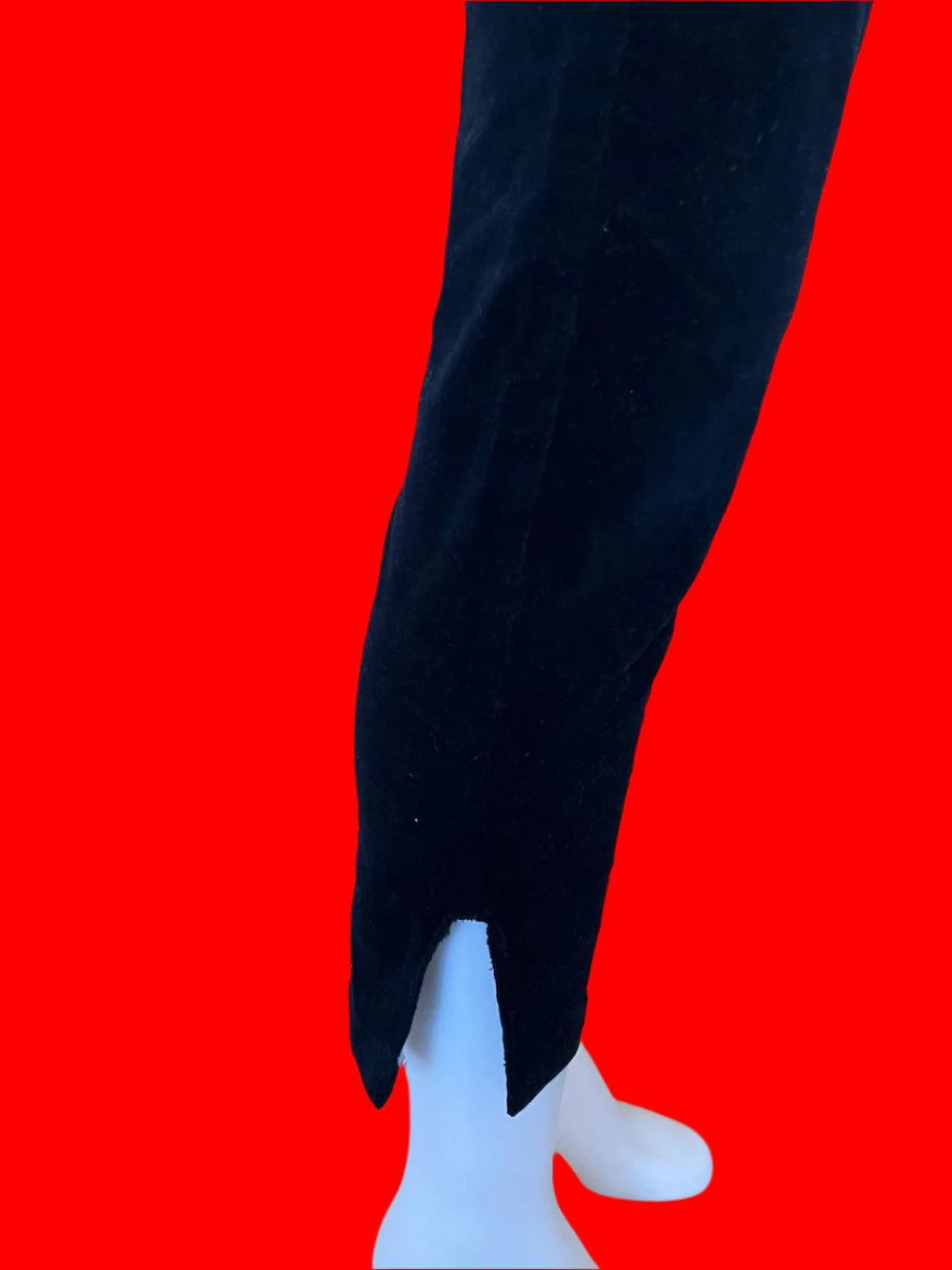 Cue - Navy Blue European Made Velvet Pants - Size: 8