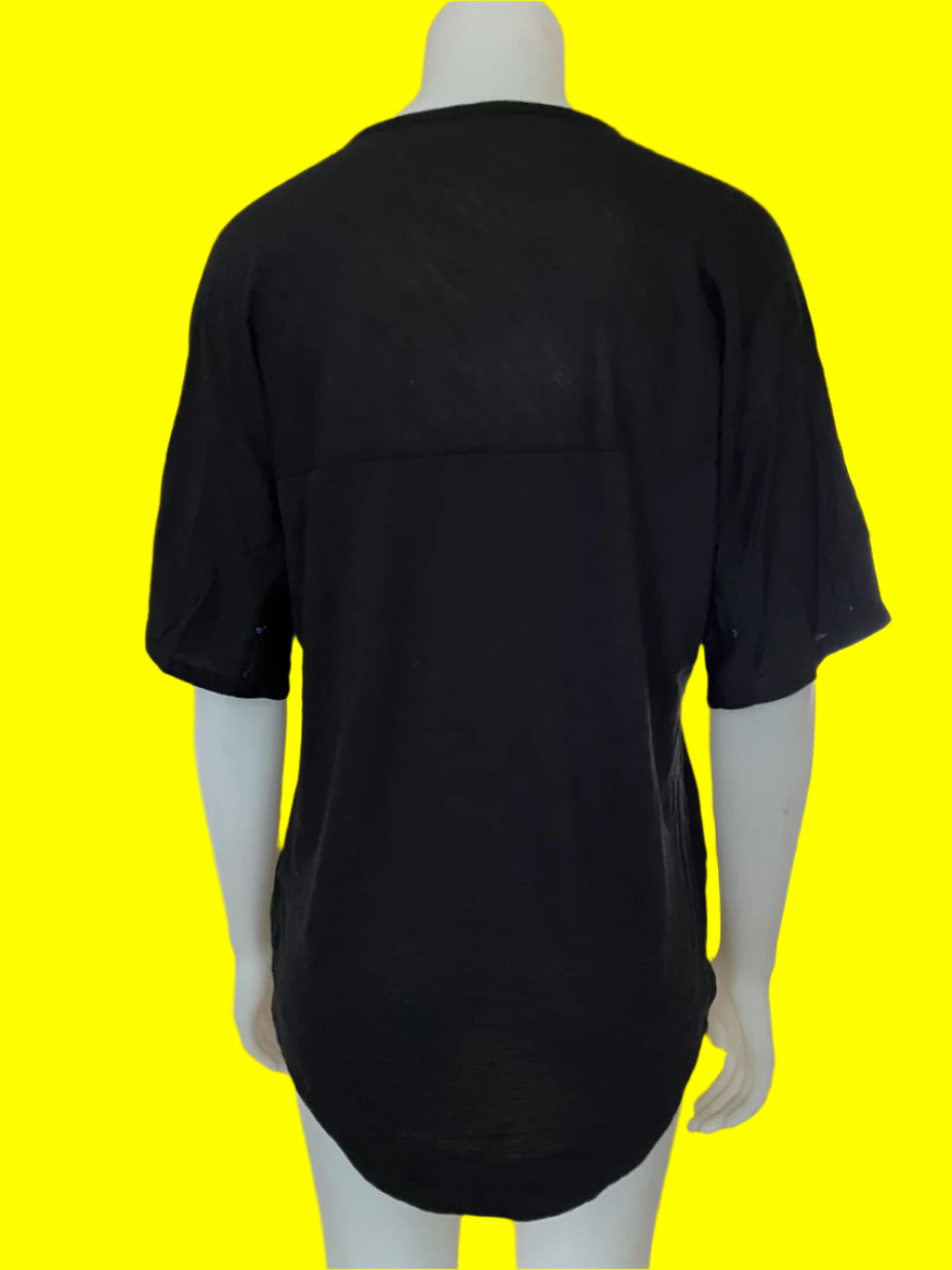 Icebreaker - Loose Fit Black Merino Tee - Size: S