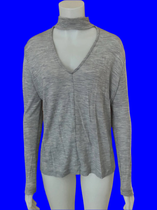 Kookai - Pure Merino Top in Space Marle - Size: 8