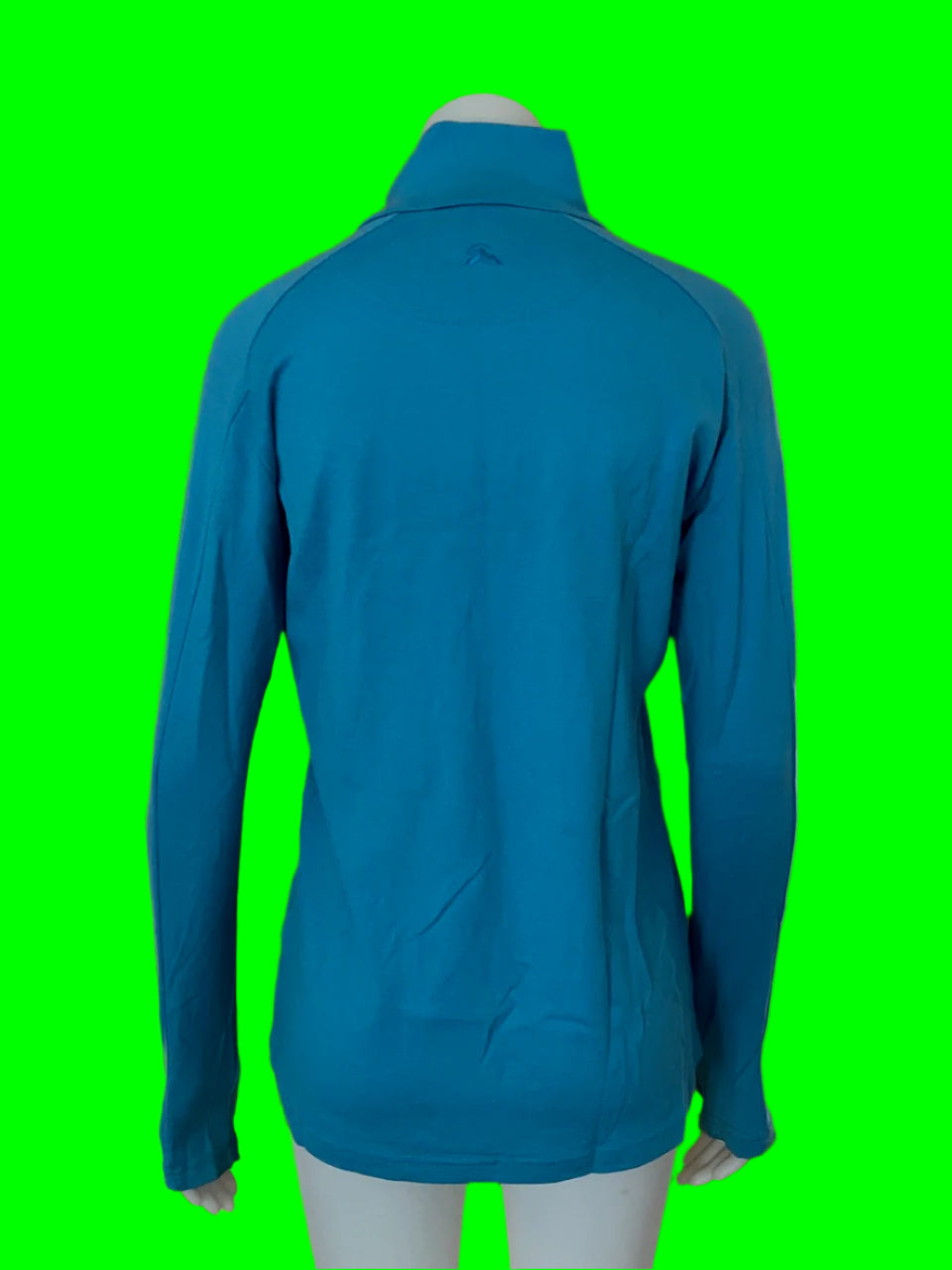 Macpac - Blue Merino Top With Zip - Unisex - Size: M