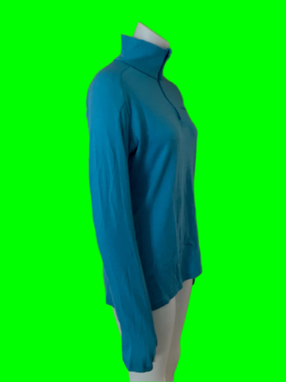 Macpac - Blue Merino Top With Zip - Unisex - Size: M