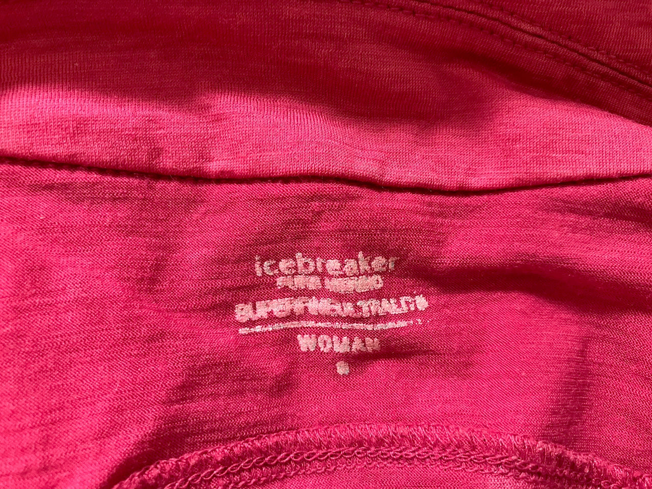 Icebreaker - Pink Merino Polo Top - Size: S