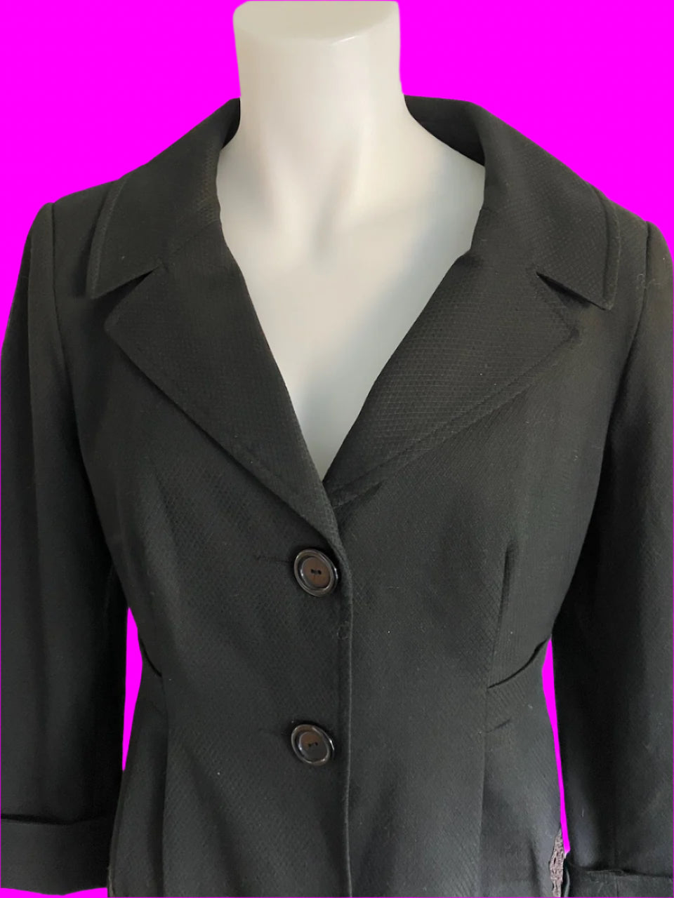 Jacqui E - Blazer With Lace Detailing - Size: 12
