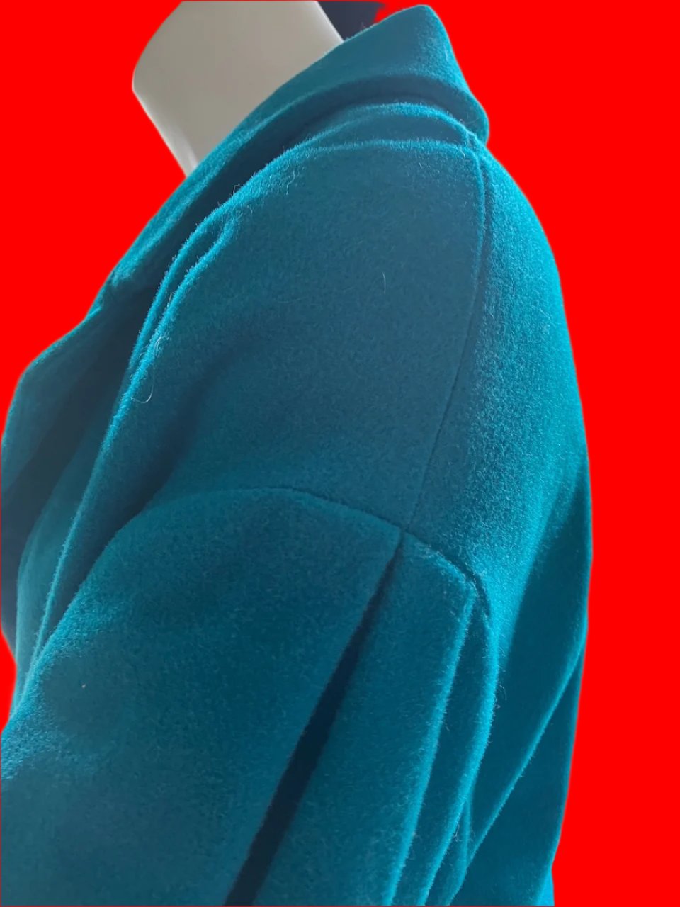 Curate By Trellise Cooper - Gorgeous Turquoise Wool Coat - Size: M