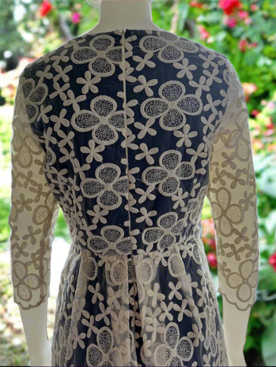 Lemonade On The Lawn - Embroided Designer Dress - Size: 10