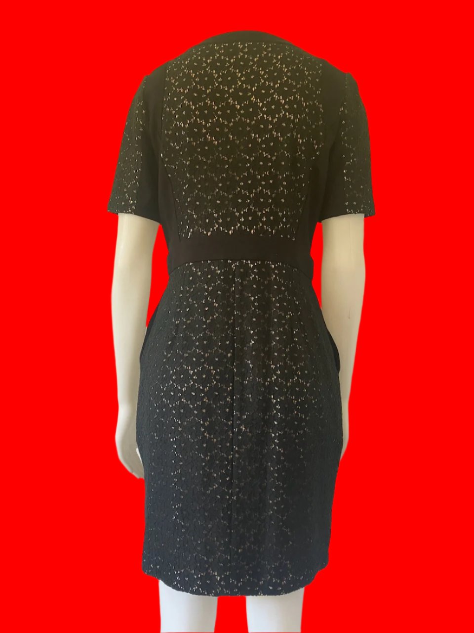 Moss & Spy - Australian Designer Black Lace Dress- Size: 12