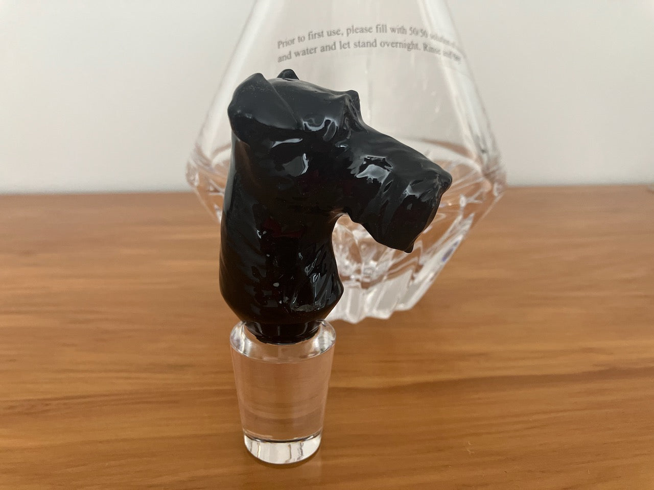 BRAND NEW - Waterford Irish Dogs - Decanter - Black Terrier Stopper