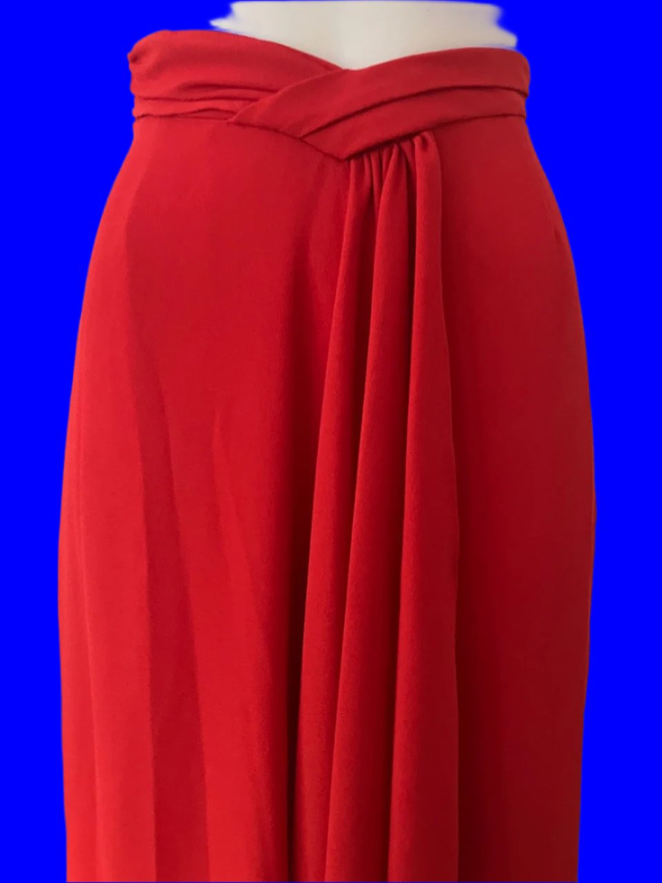 Carla Zampatti - Red Pants With Crossover Detailing - Size: 6