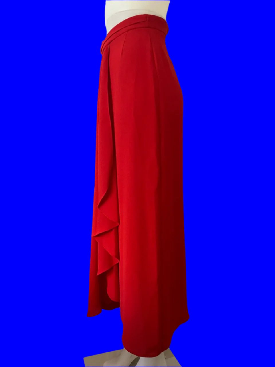 Carla Zampatti - Red Pants With Crossover Detailing - Size: 6