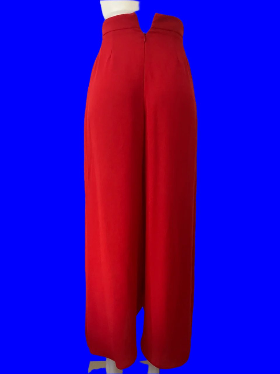 Carla Zampatti - Red Pants With Crossover Detailing - Size: 6