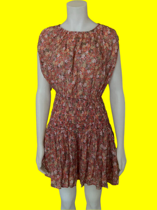 NEAR NEW - WISH - Summer Floral Mini Dress - Size: 10