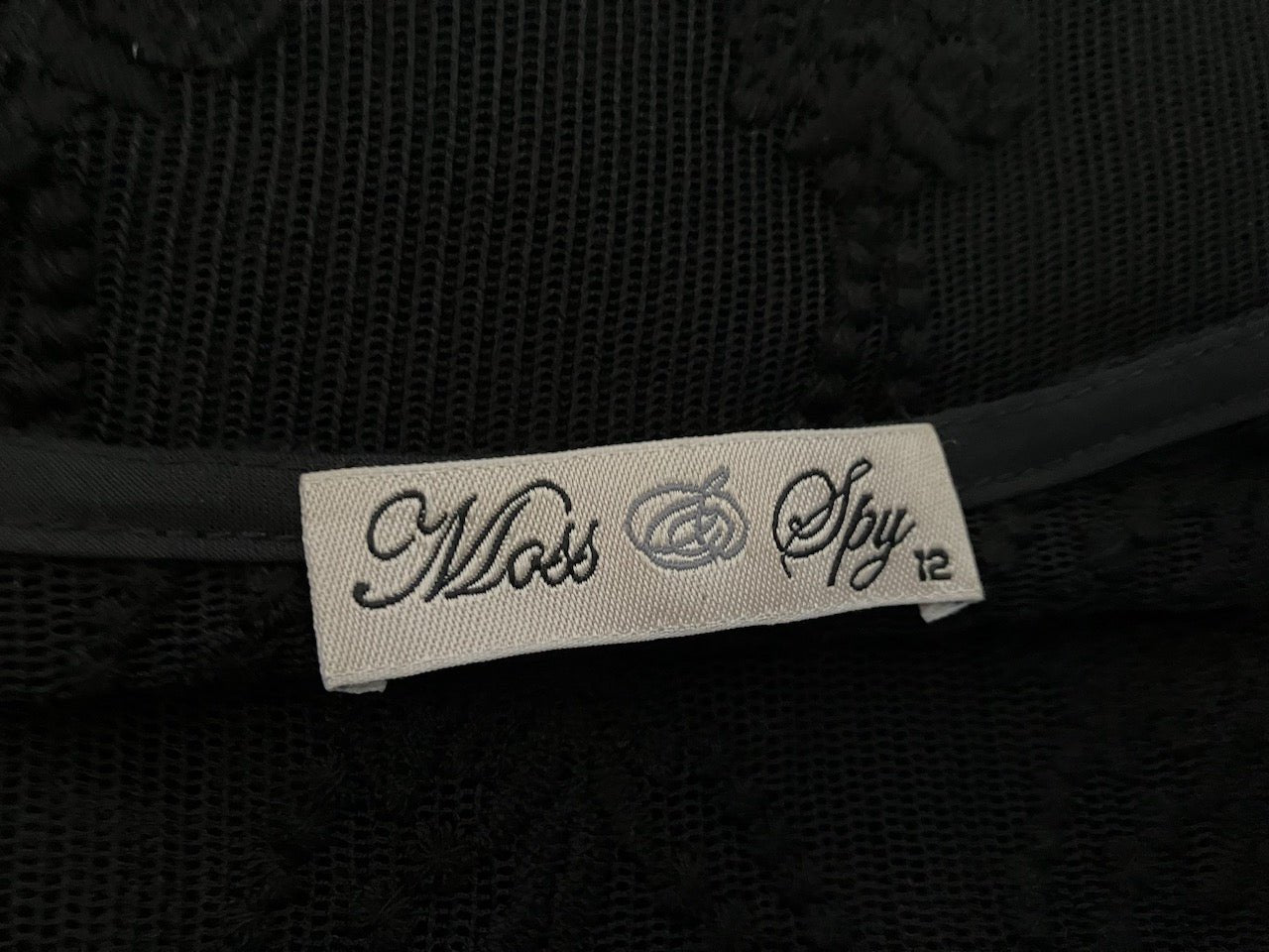 Moss & Spy - Australian Designer - Black Lace Cardigan - Size: 12