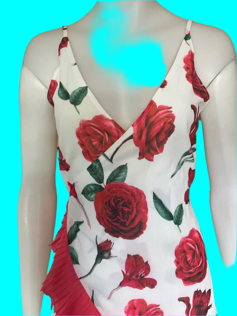 BRAND NEW - Pia Boutique - Wrap Dress With Rose Print - Size: S