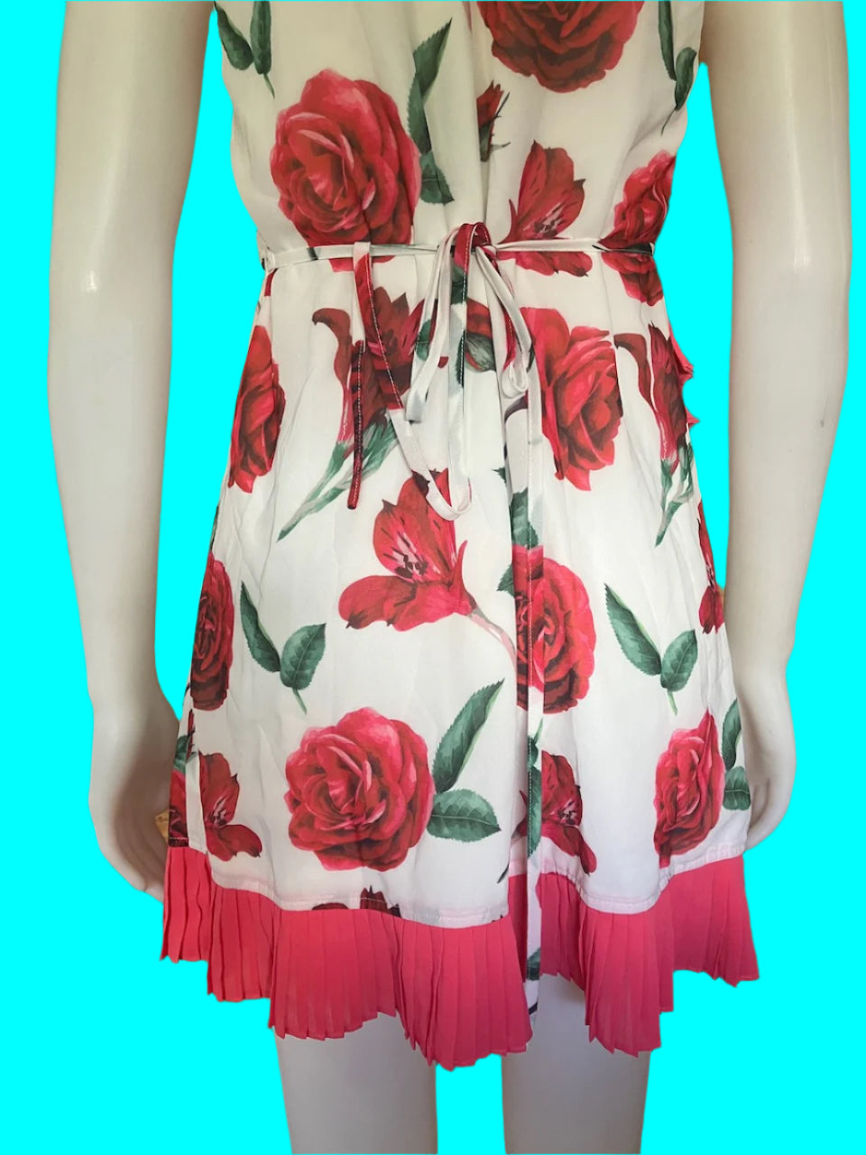 BRAND NEW - Pia Boutique - Wrap Dress With Rose Print - Size: S