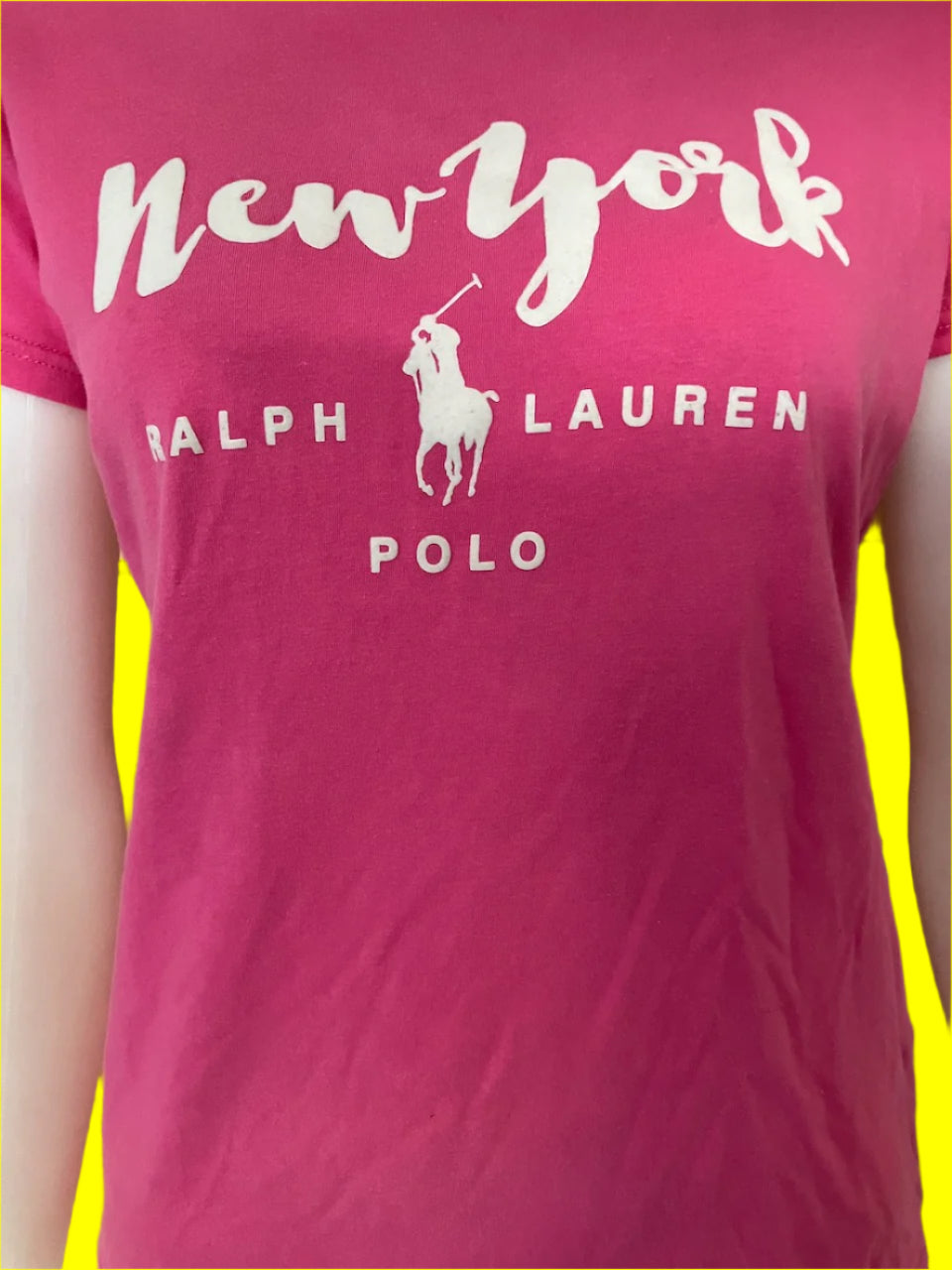 Ralph Lauren - Pink Polo Player Tee - Size: L (Slim Fitting )