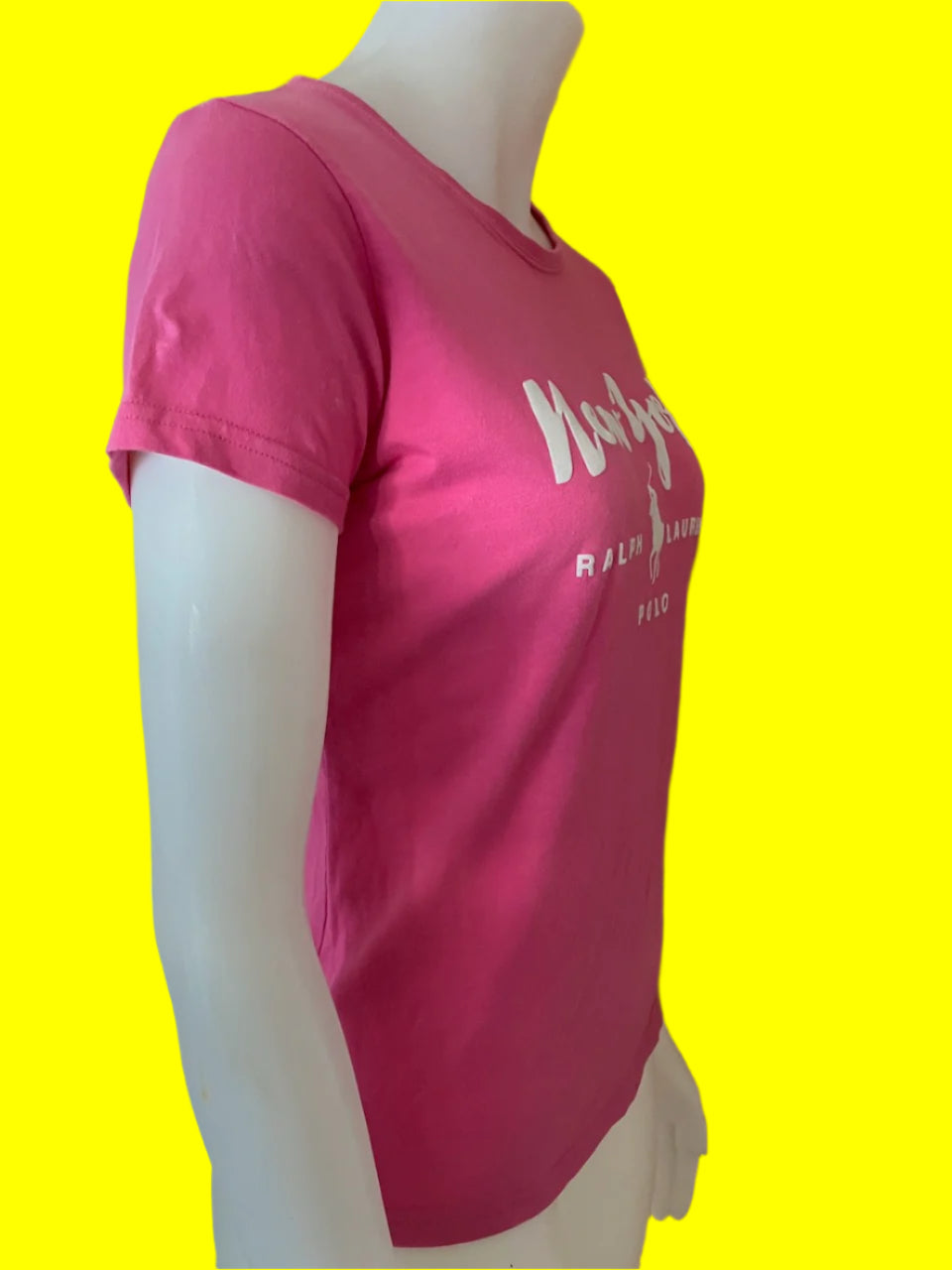Ralph Lauren - Pink Polo Player Tee - Size: L (Slim Fitting )