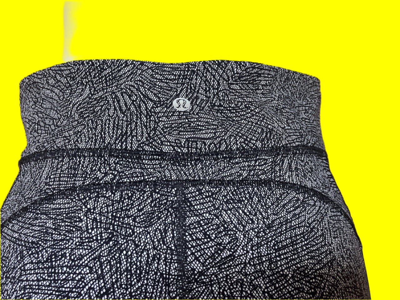 Lululemon - Black & White Cycle Shorts - Size: M/L