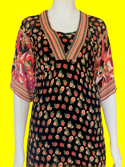 Nolita - Floral Print Dress - Size: 8