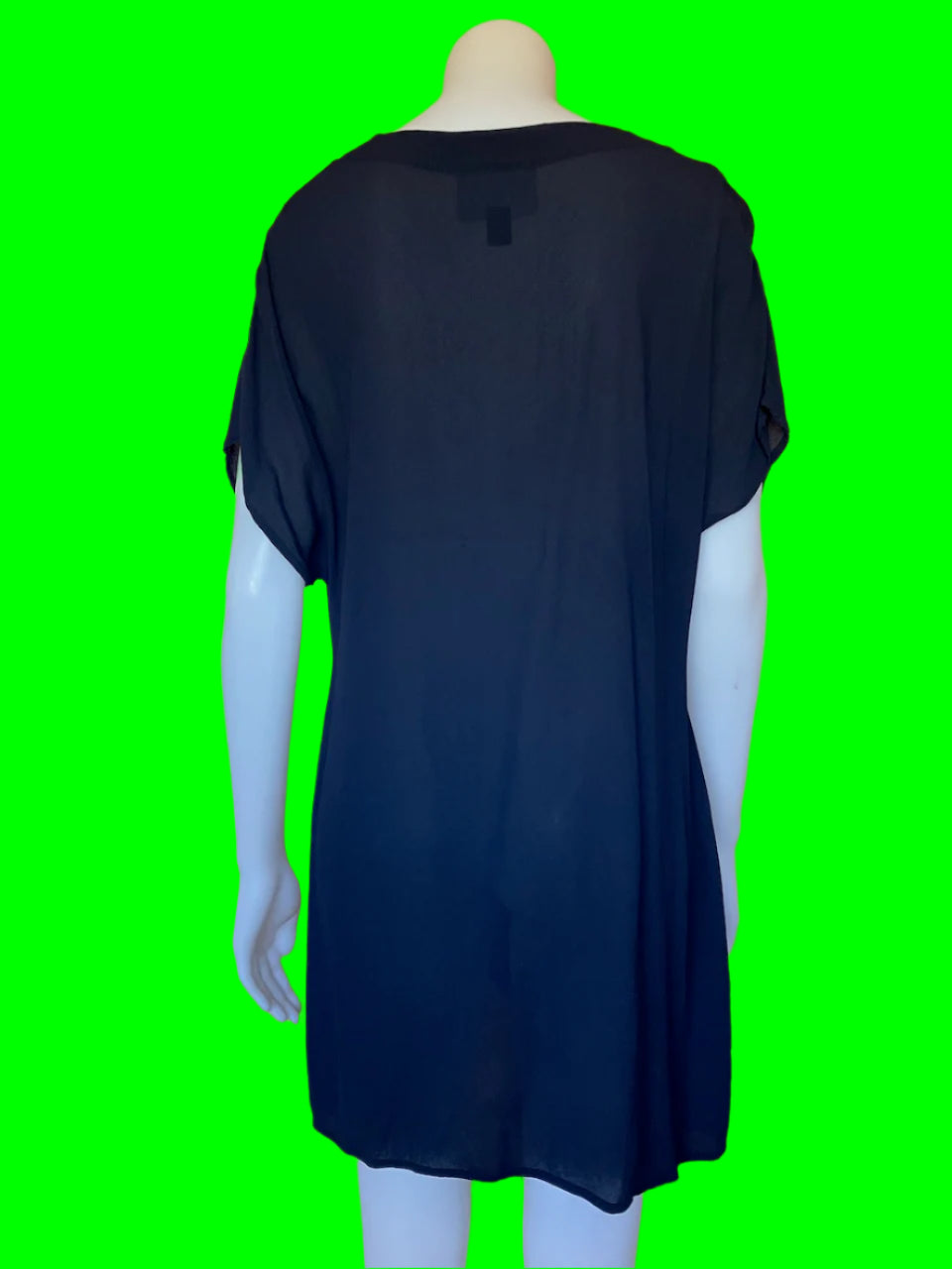 Ricochet - NZ Designer Navy Blue Tunic Top - Size: 12