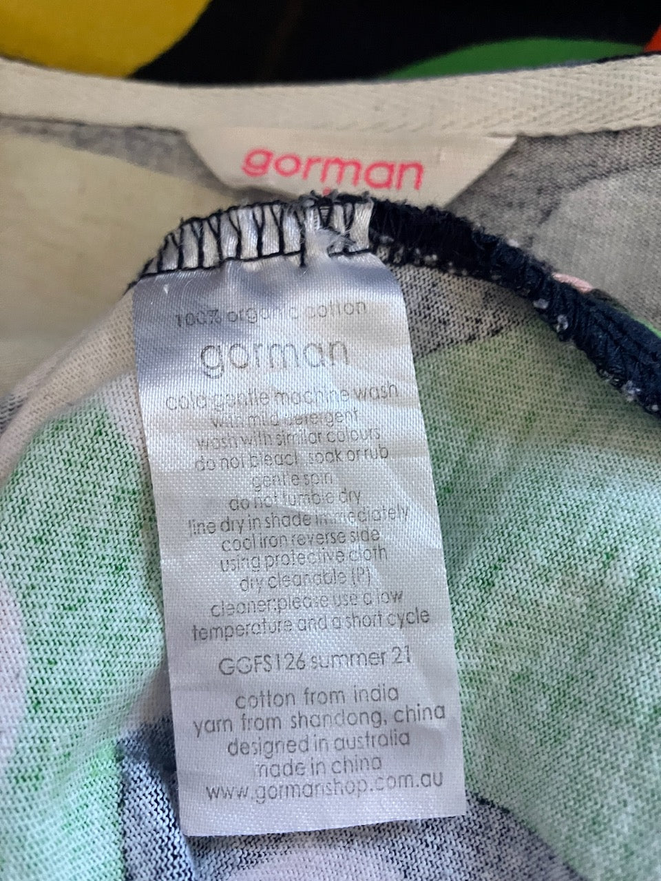 Gorman - Fruit Design Dress - Organic - Size: S