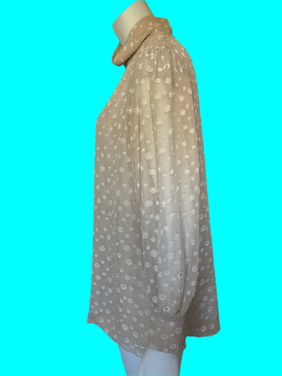 Via Veneto - Franco Ciambella - Beige Turtle Neck Blouse - Size: L