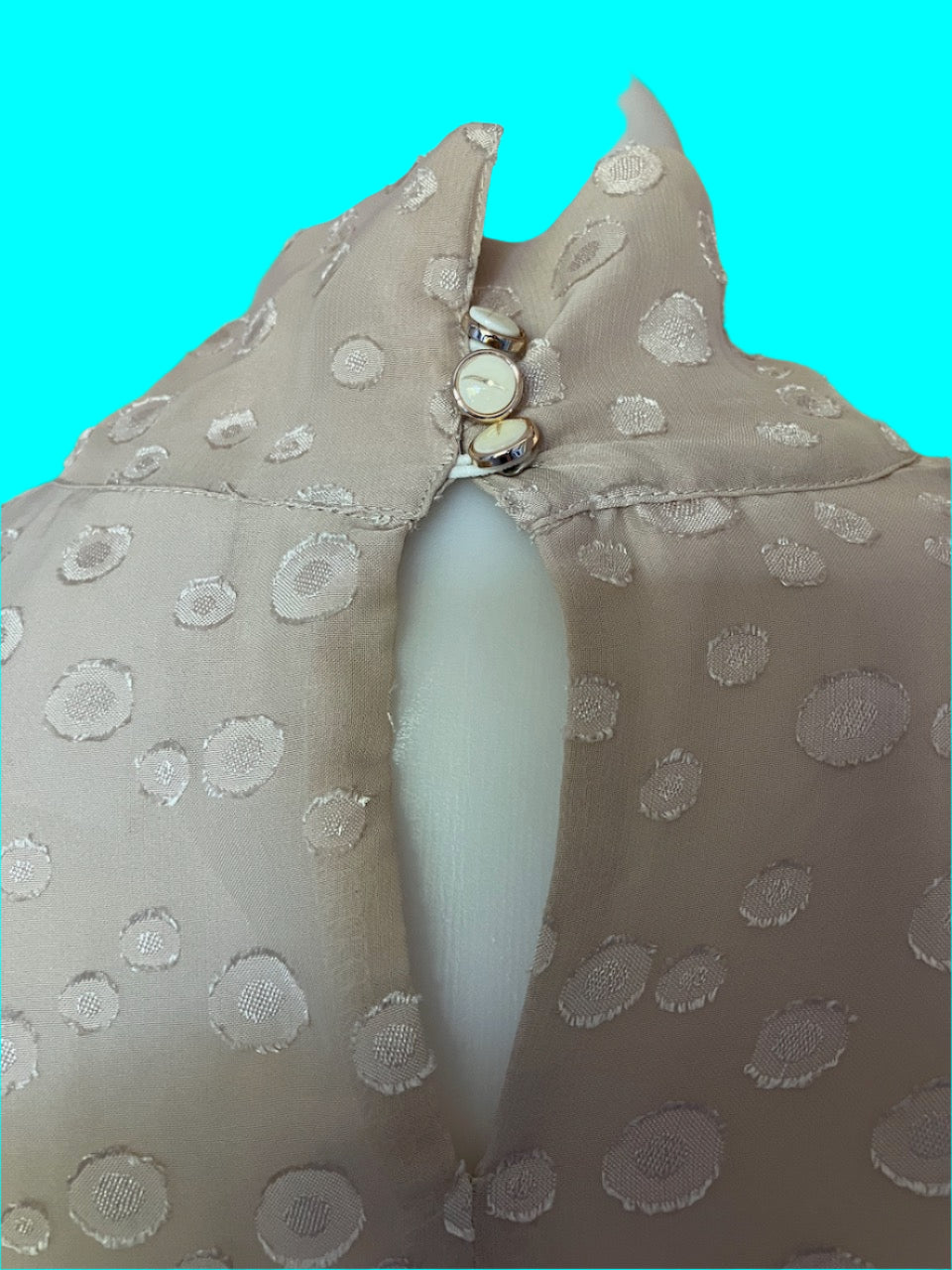 Via Veneto - Franco Ciambella - Beige Turtle Neck Blouse - Size: L