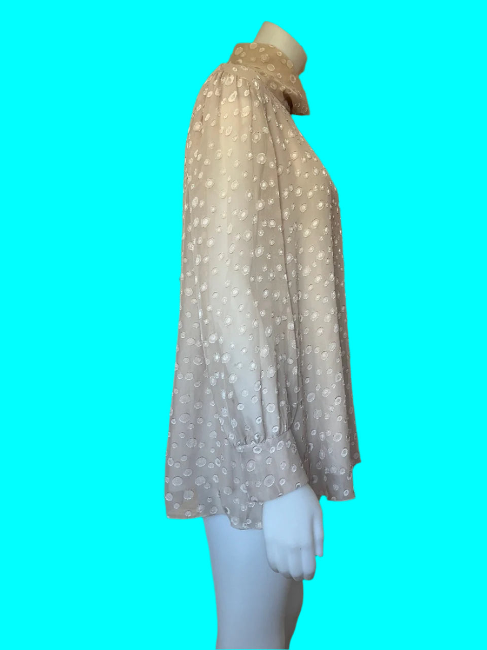 Via Veneto - Franco Ciambella - Beige Turtle Neck Blouse - Size: L