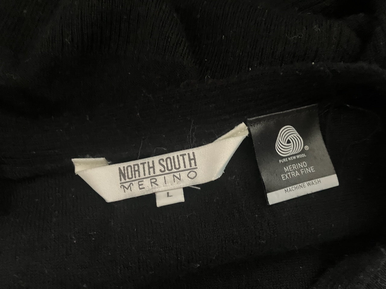 North South Merino - Long V Neck Jumper - Size: L