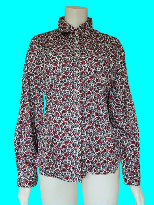 Tommy Hilfiger - Designer - Floral Blouse - Size: L (Very Slim Fitting)