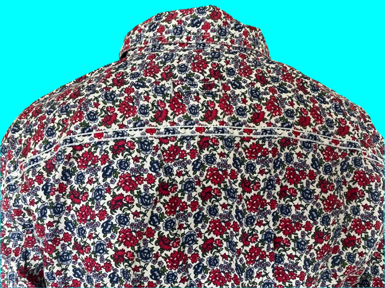 Tommy Hilfiger - Designer - Floral Blouse - Size: L (Very Slim Fitting)