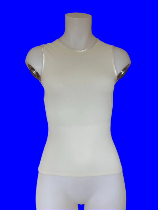 Karen Walker - Vintage - Cream Mesh Top - Size: XS
