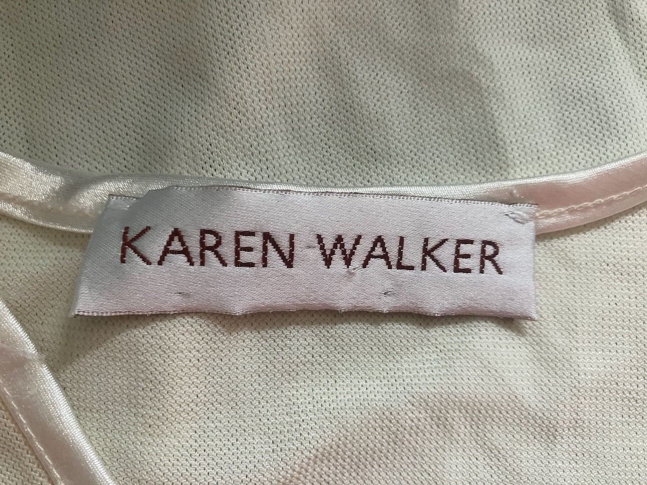 Karen Walker - Vintage - Cream Mesh Top - Size: XS